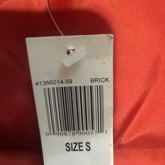 NWT Timberland mens Down Puffer Jacket size S Brick Red Stitched Tree logo - Picture 16 of 16